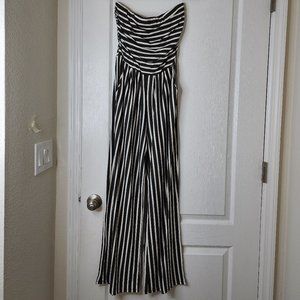 Strapless tube romper jumpsuit